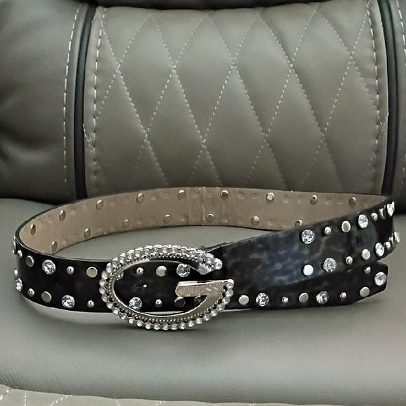 Guess Women's Y2K Gem Accent Belt - Picture 1 of 7